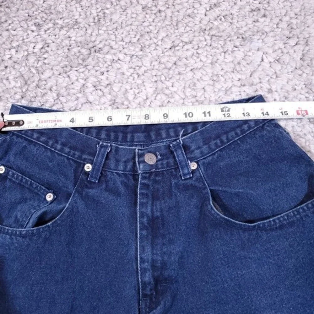 Vintage Size 32 Jordache High Rise Mom Jean Shorts Dark Wash Baggy Relaxed